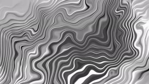 Videohive - Animated white gradient wave seamless line liquid motion background - 40685906