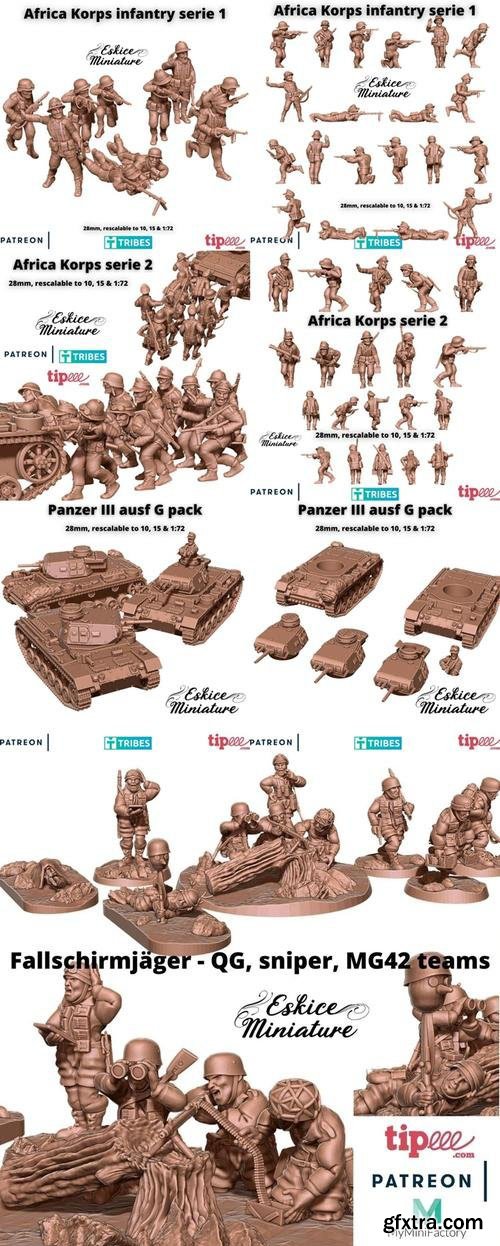 Eskice Miniature Pack 2022 – 3D Print
