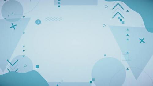 Videohive - Gaming Streaming Blue Background With Geometric Shapes - 40673857