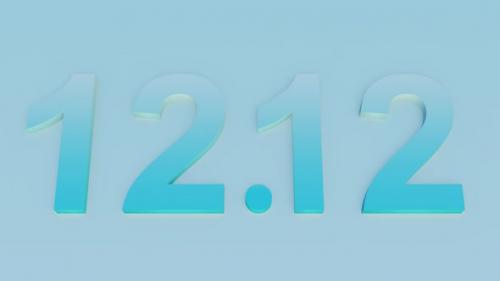 Videohive - December 12 Blue Gradient Text Animation 12 - 40688221