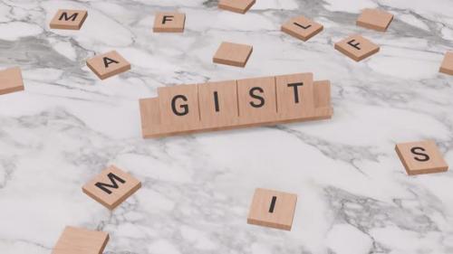 Videohive - Gist word on scrabble - 40709291