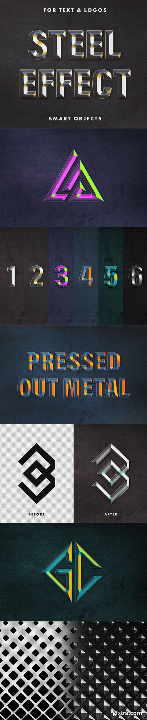 Steel Text Effect for Photoshop