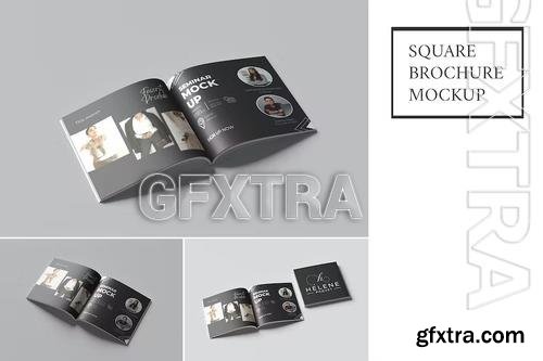 Square Brochure Mockup PKB9L97