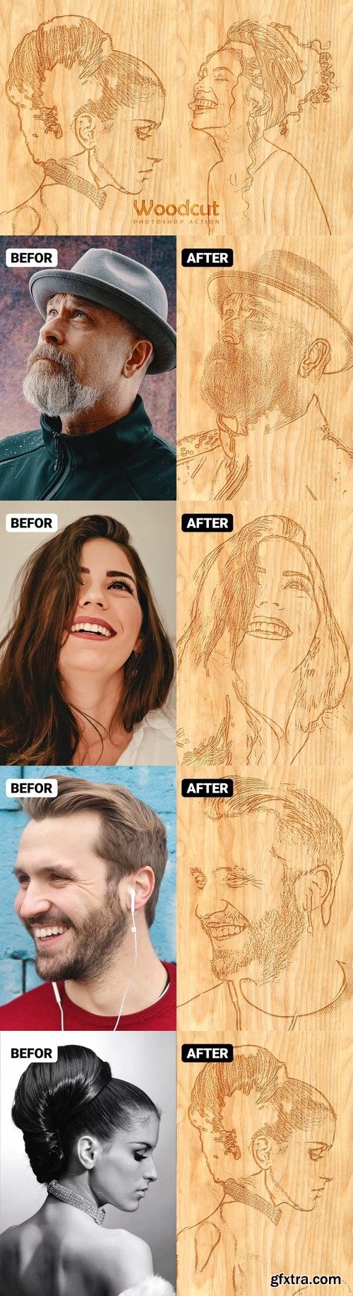 Woodcut Photo Effect