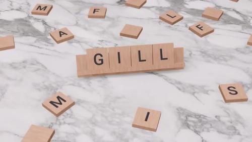 Videohive - Gill word on scrabble - 40709310