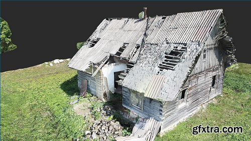 Abandoned hut / Apleista trobelė 3D Model