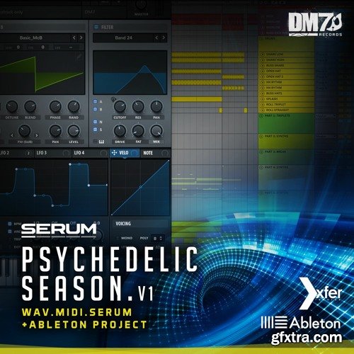 Dm7 Records Serum Psychedelic Season Vol 1 WAV MIDI Serum Ableton-DECiBEL