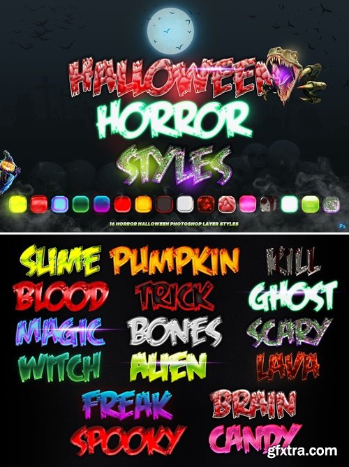 Halloween Photoshop Text Effects 2GG8ZWW