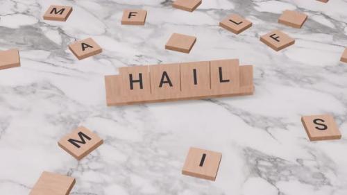Videohive - Hail word on scrabble - 40710127