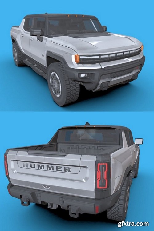 Hummer EV 2022 3D Model