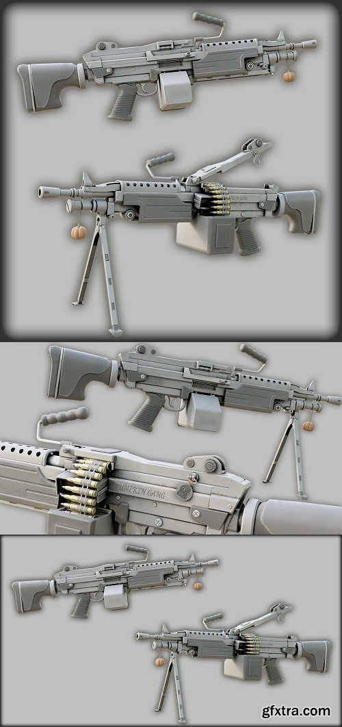 M249: the pumpkin blaster 3D Model