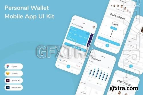 Personal Wallet Mobile App UI Kit 5SFK8KD