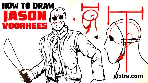 How to Draw JASON VOORHEES