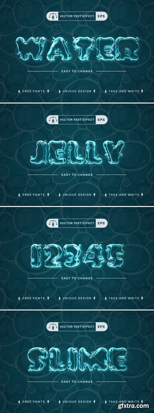 Water Splash - Editable Text Effect, Font Style V6T84YA