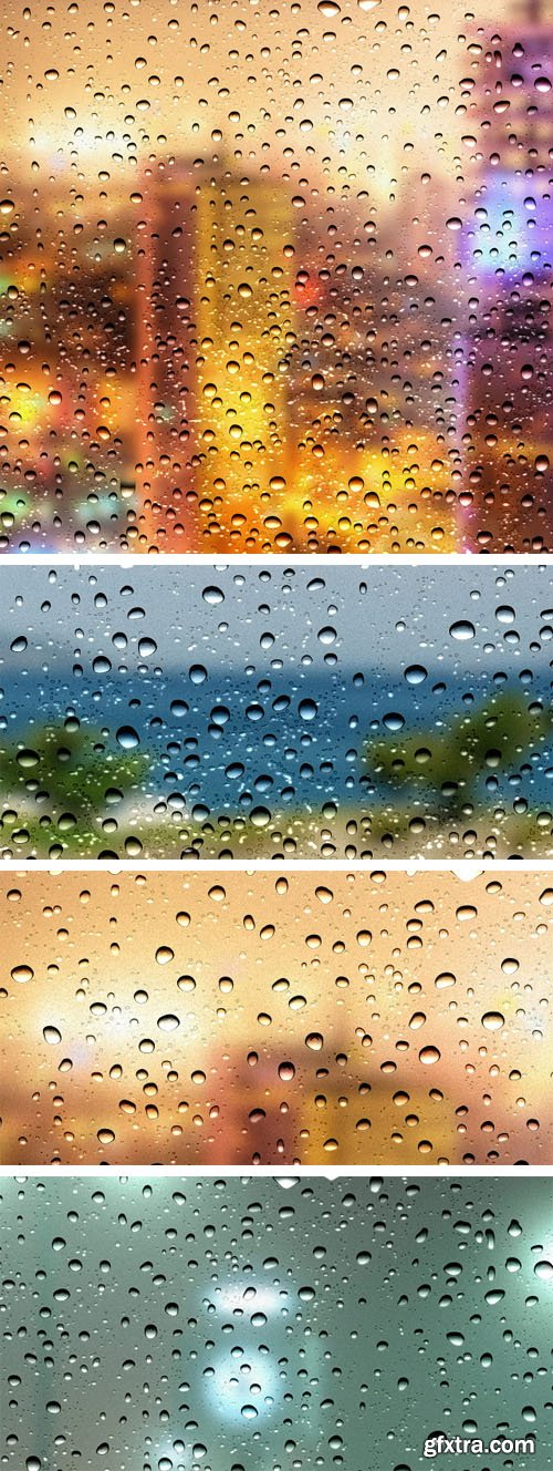 Water Drops on Glass - Texture Effect for Photoshop