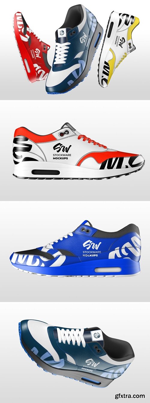 Sneakers Mockup QW9FTSB