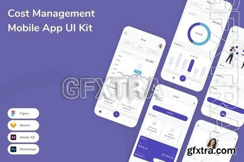 Cost Management Mobile App UI Kit ZVWP2QW