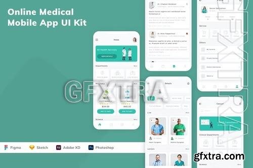 Online Medical Mobile App UI Kit FDNVS5P