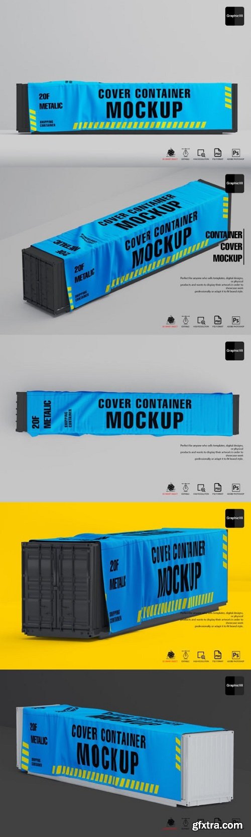 Container Cover Mockup
