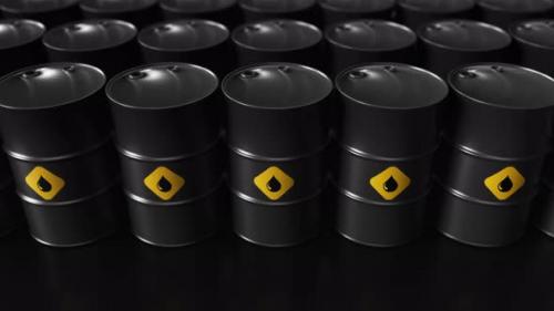 Videohive - Storage of oil barrels zoom out - 41148646