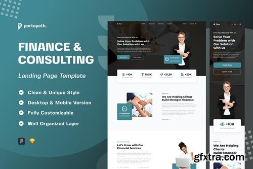 Fince - Finance & Consulting Landing Page CY7VC98