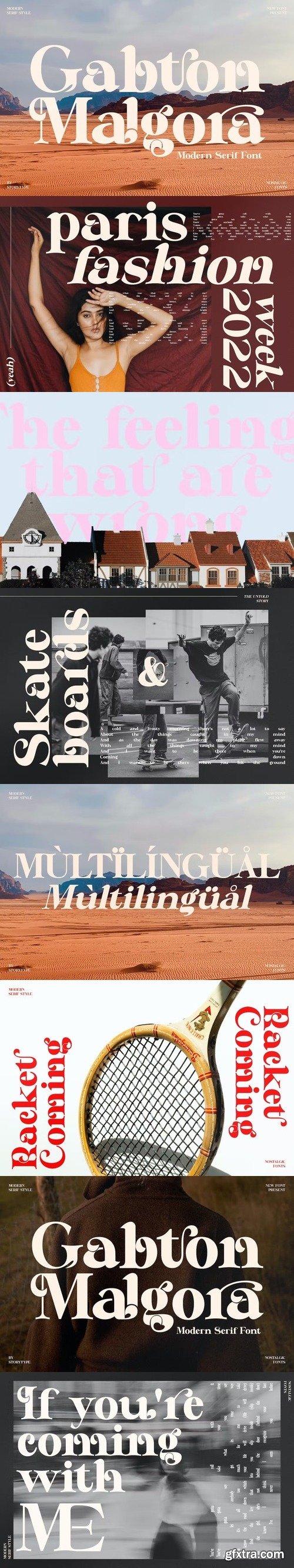 Gabton malgora serif font
