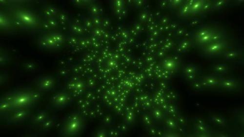 Videohive - Fairy Green Particles Flow 4K - 41148795