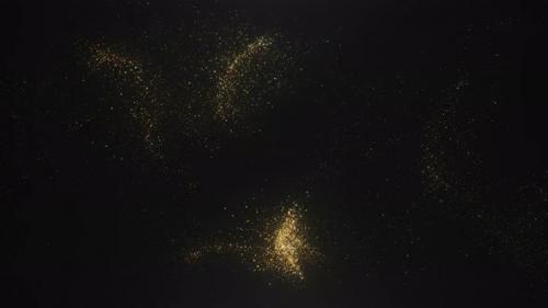 Videohive - Gold Glitter Particles - 41150993