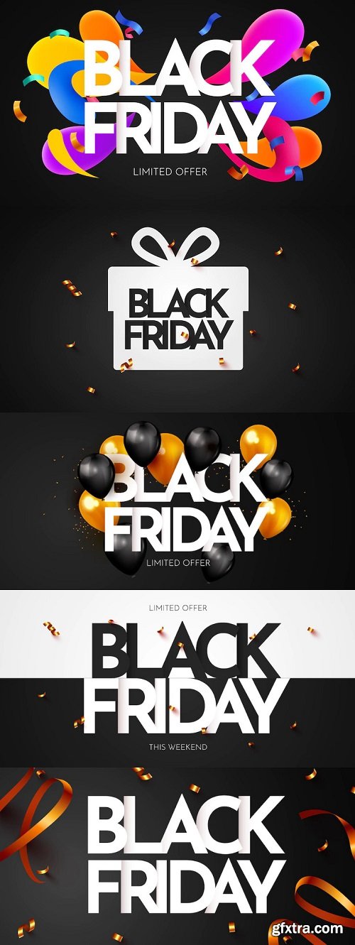 Black friday banner template for promotion
