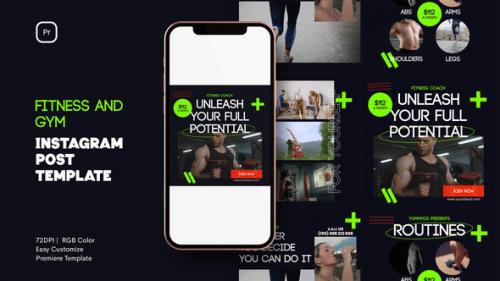 Videohive - Fitness and Gym Instagram Post Template - 41566045