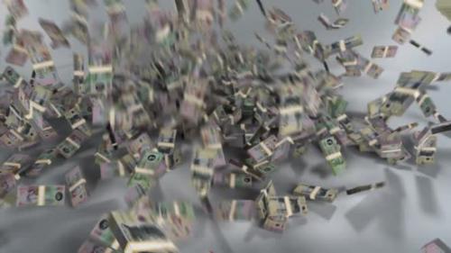 Videohive - Uruguay Money - Peso Stacked Money Falling - Uruguayan Currency - 41501602