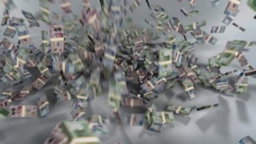 Videohive - Kazakhstan Money - Tenge Stacked Money Falling - Kazakh Currency - 41501603
