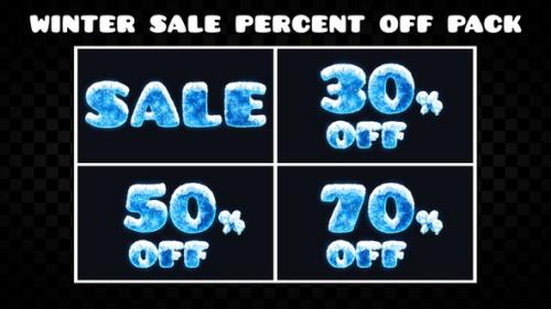 Videohive - Winter Sale Percent Off Pack - 41670345