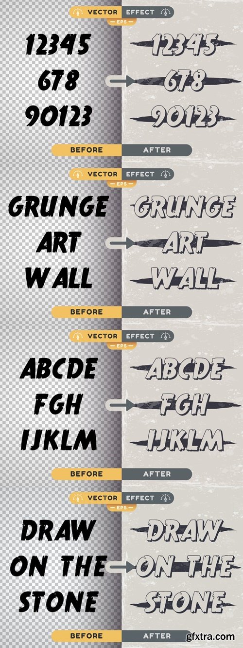 Grunge Horror - Editable Text Effect, Font Style LZCRMNL