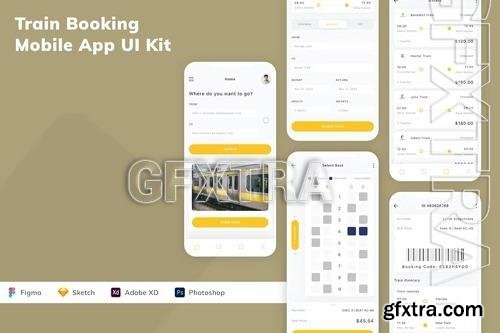 Train Booking Mobile App UI Kit KUJU9EV