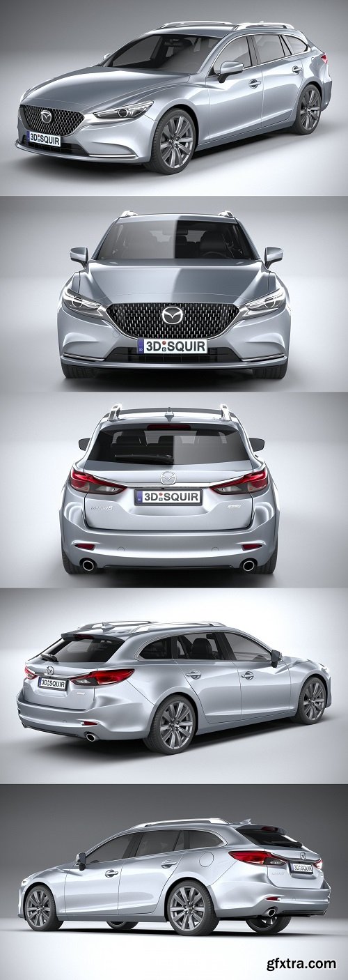 Mazda 6 Wagon 2020 3D MODEL