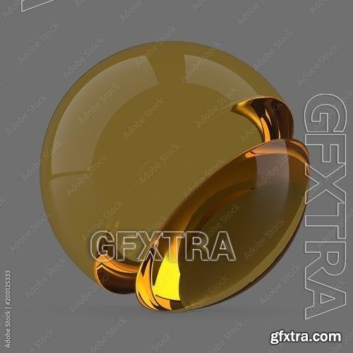 Yellow glass 200125333