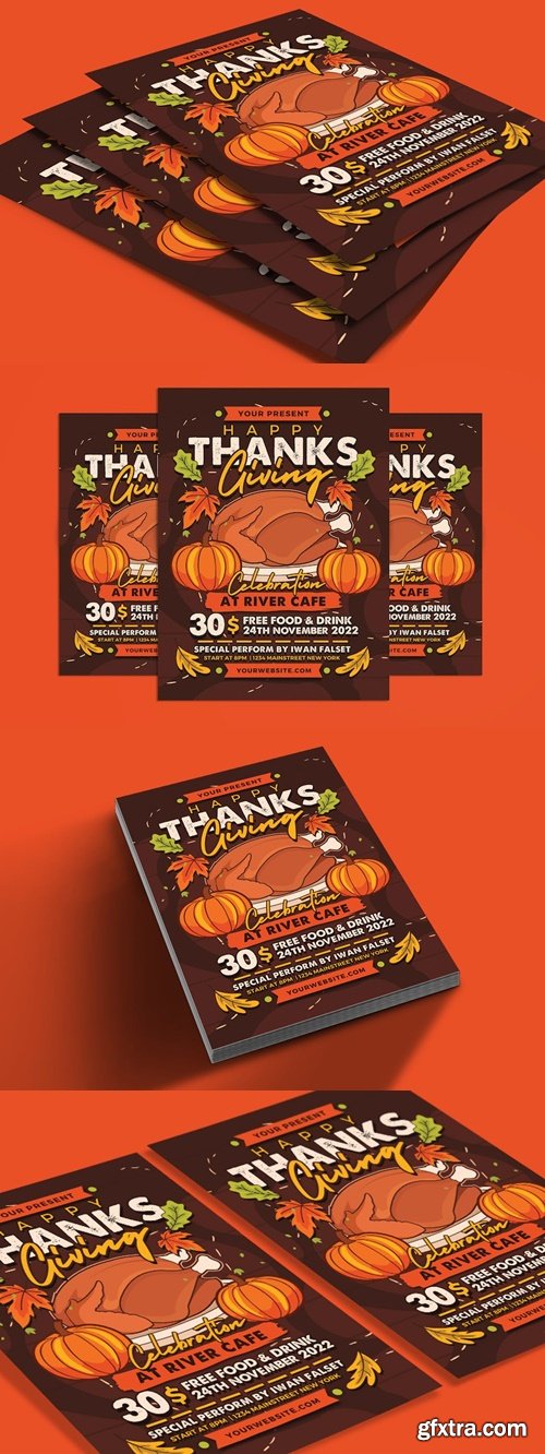 Thanksgiving Celebration Flyer QN2P8R7