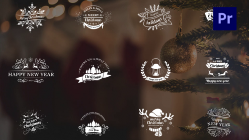Videohive - Christmas Badges - 40497365