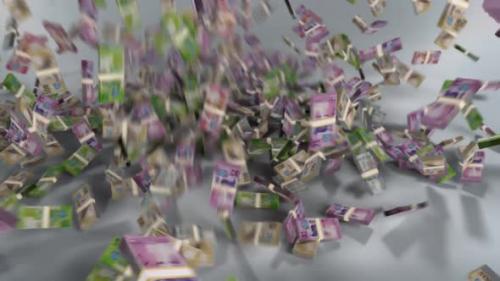 Videohive - Seychelles Money - Rupee Stacked Money Falling - Seychellois Currency - 41673725