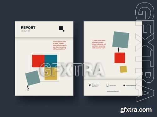 Business Growth Report Cover Layout 532543903