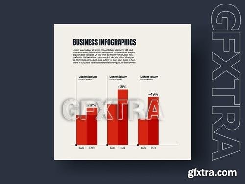 Business Annual Growth Chart Infographics 532543909