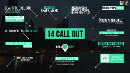 Videohive - Modern Call Outs | FCPX - 40506749