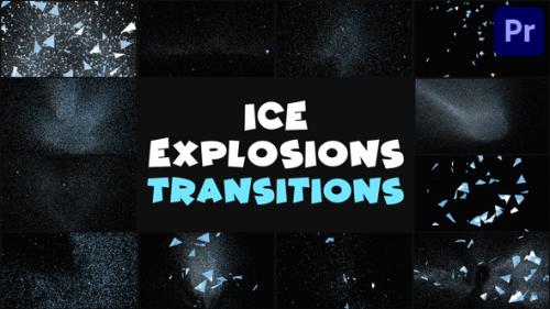 Videohive - Ice Explosions Transitions | Premiere Pro MOGRT - 41294072