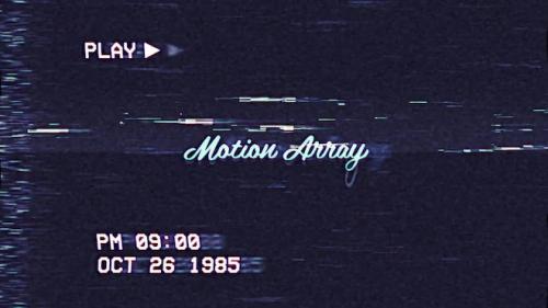 MotionArray - VHS Logo Reveal - 1184808