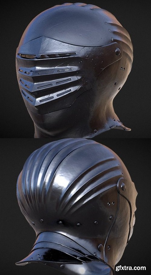 Medieval Helmet VI 3D Model