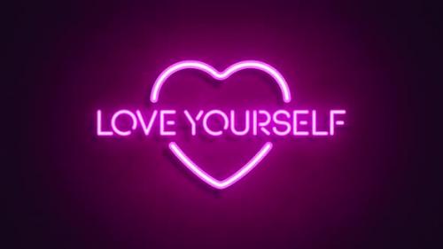 Videohive - Love Yourself neon sign - 41689474