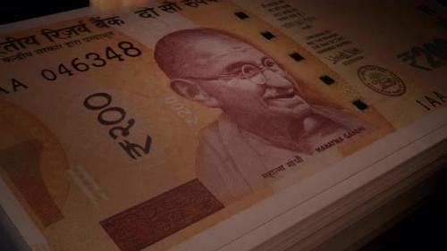 Videohive - 200 Indian Rupees banknotes. Paper money. Cash. INR. - 41748150
