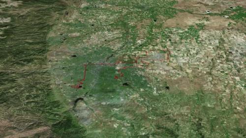 Videohive - Denver City Borders On Map Of America 4K - 41751400