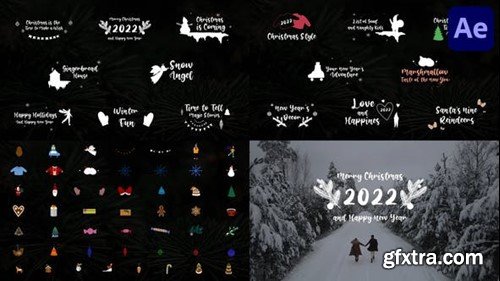 Videohive Christmas Titles And Animated Icons for After Effects 41741099
